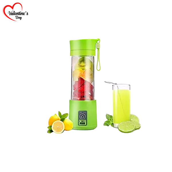 Mini USB Rechargeable Portable Electric Fruit Juicer 6 blades- Smoothie Maker - Blender BR27