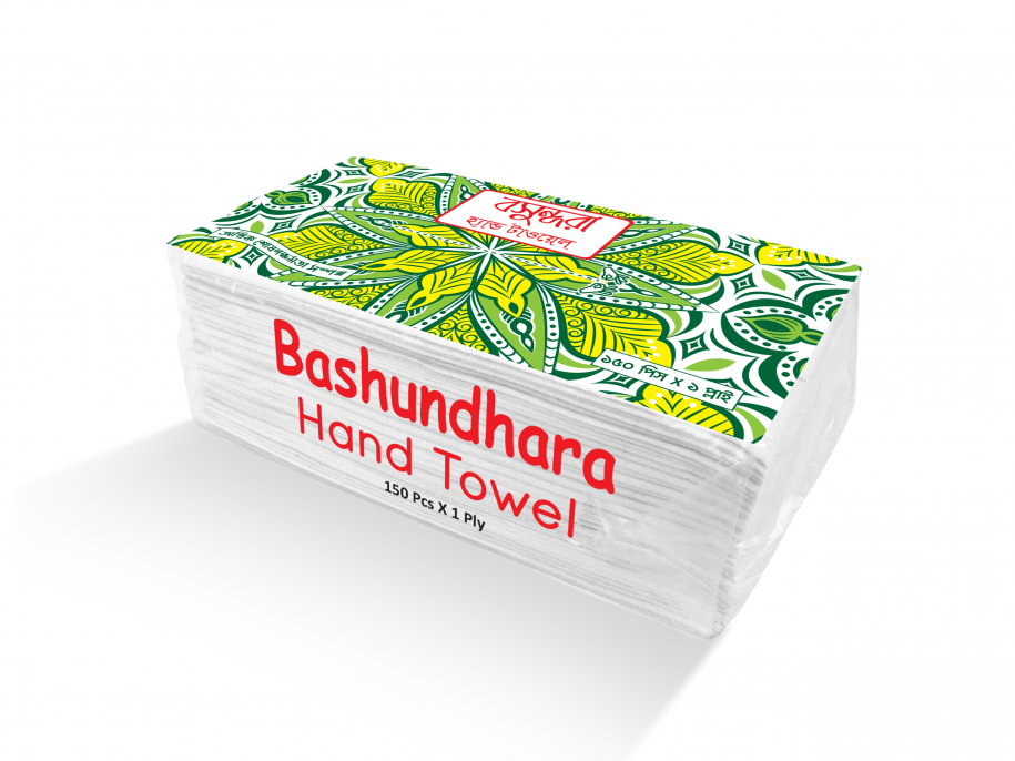 Bashundhara Hand Towel, (250x1 Ply) Box