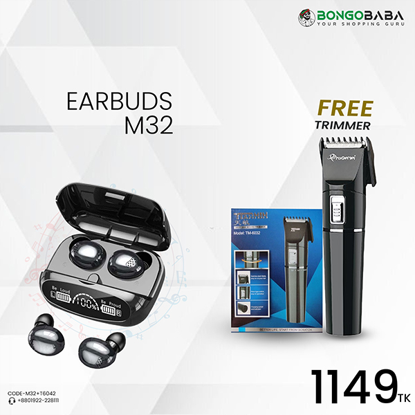 M32 Airpods with FREE(T6042) M32+T6042