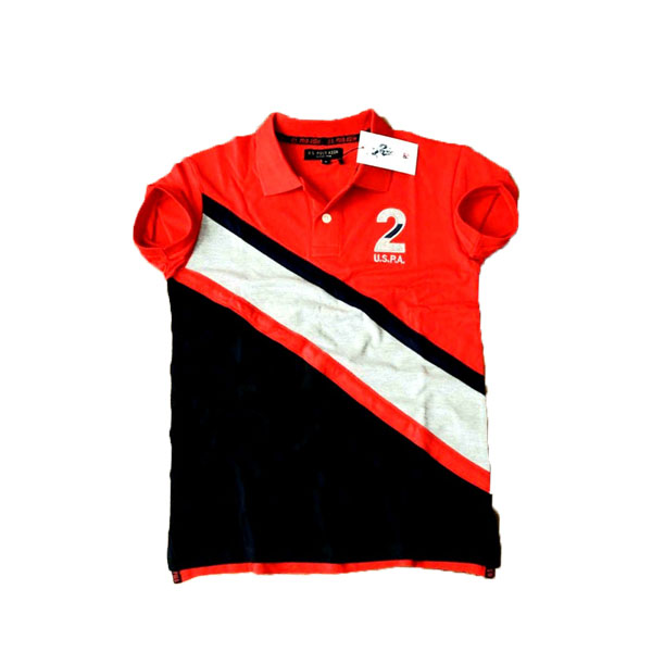 Stylist Premium Half Polo shirt For Men ( Black & Red) ATI TS-131