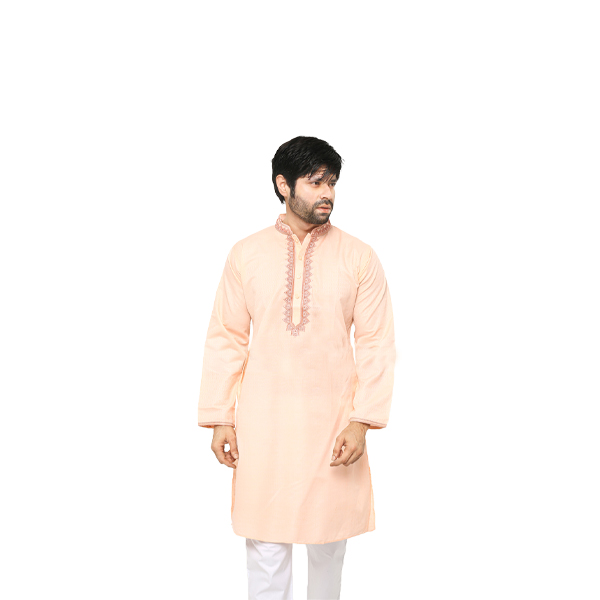 Special Cotton Panjabi for Men - Light Pink  PBNZ-13511