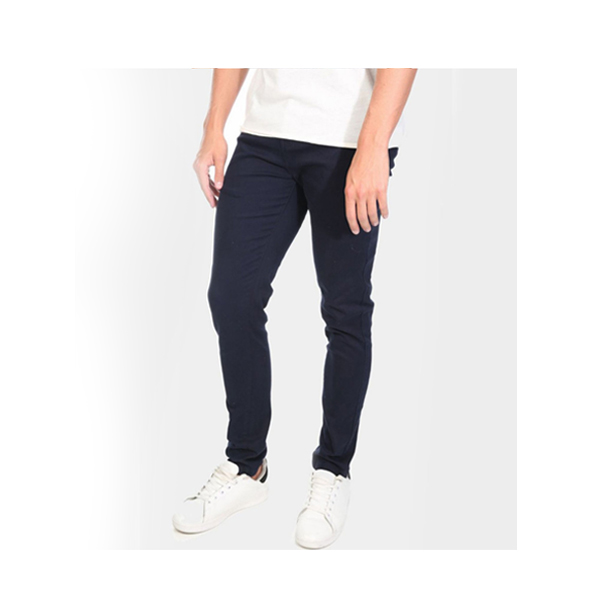 Slim-Fit Chino Gabardine Pants - Deep Black  BW-3110