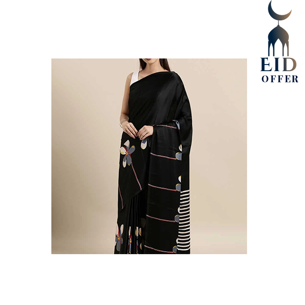 Printed Silk Saree With Blouse  ESS06