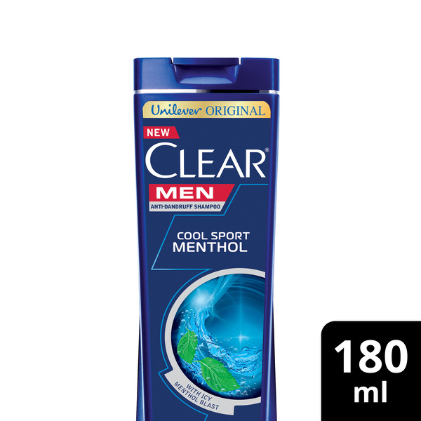 Clear Shampoo Men Cool Sport Menthol Anti Dandruff 180ml