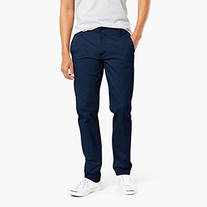 Slim-Fit Chino Gabardine Pants - Royal Blue