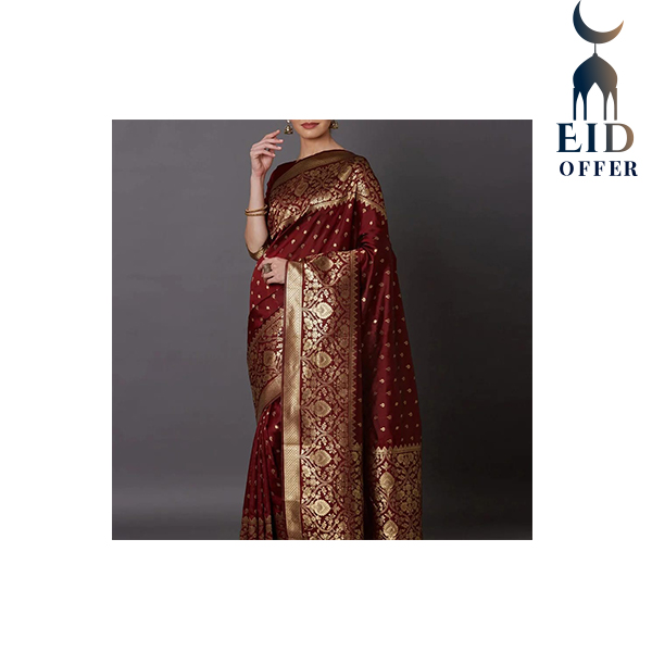 Printed Silk Saree With Blouse  ESS07