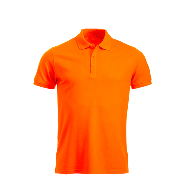 Orange Cotton Polo T-shirt for Men NOR1