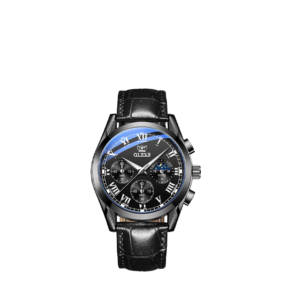 "OLEVS WATCH BLACK-2872 PBO2872BK