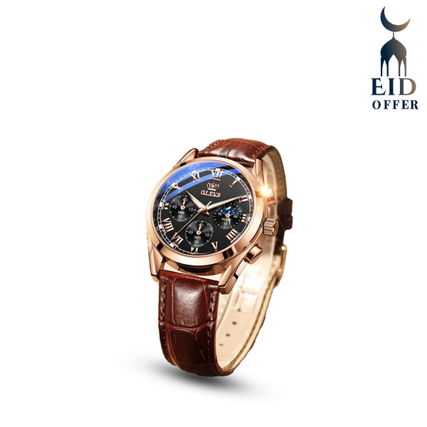 OLEVS WATCH GOLD AND BLACK O2872GB