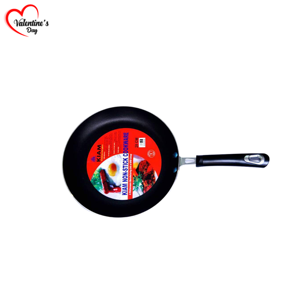28cm Kiam Non-Stick Fry Pan- Silver and Black BR30