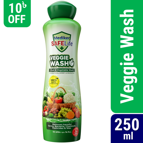 Mediker SafeLife Veggie Wash 250ml (Fruit & Vegetable Wash)