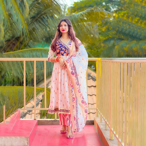 Pure Cotton Redimet Three Piece (Blue and White) PCRTP-BW-08