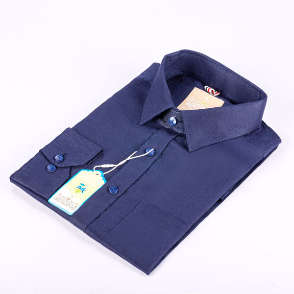 Casual Full Sleeve Cotton Shirt ( Solid Navy Blue formal shirt) SNB-FS