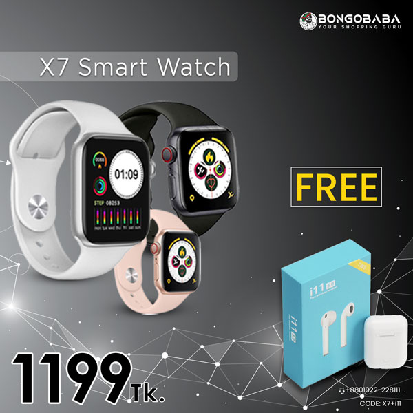 X7 Smart Watch + I11 Airbuds  X7+i11