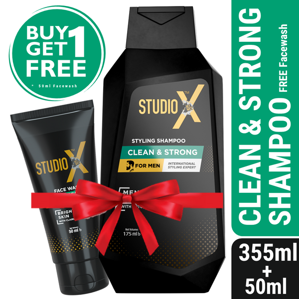 Studio X Clean & Strong Shampoo for Men 355ml