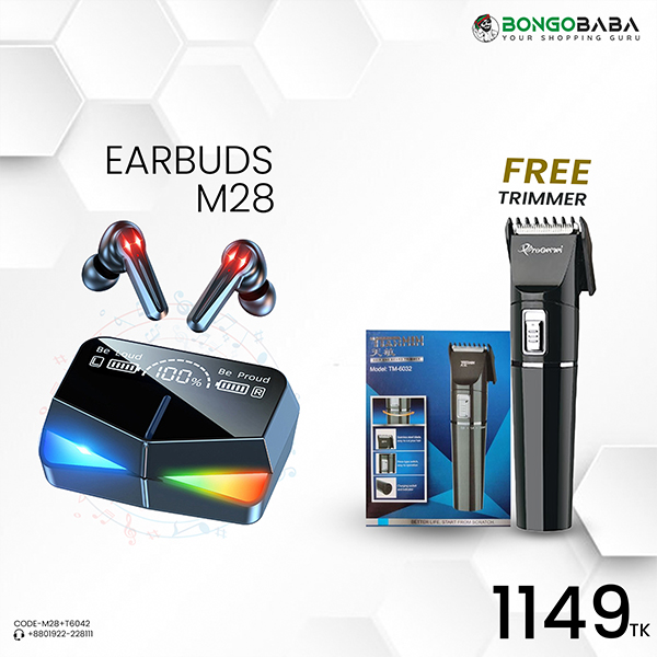 M28 Airpods  with FREE(T6042) M28+T6042