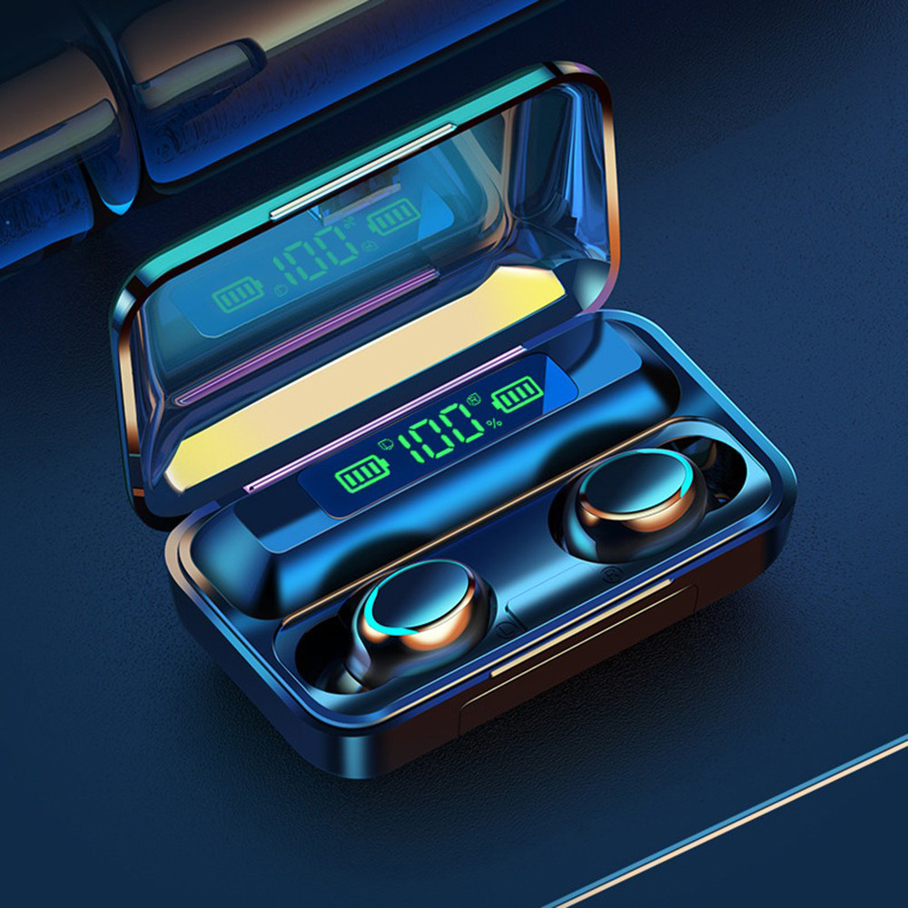 BTH-F9-5 TWS wireless Bluetooth 5.0 headset in-ear sports digital display charging compartment intelligent noise reduction Earphone F9-5