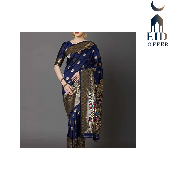 Printed Silk Saree With Blouse  ESS03