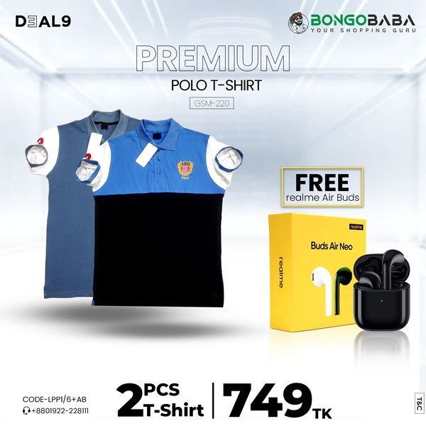 Premium Polo WIth Realme Buds Air
